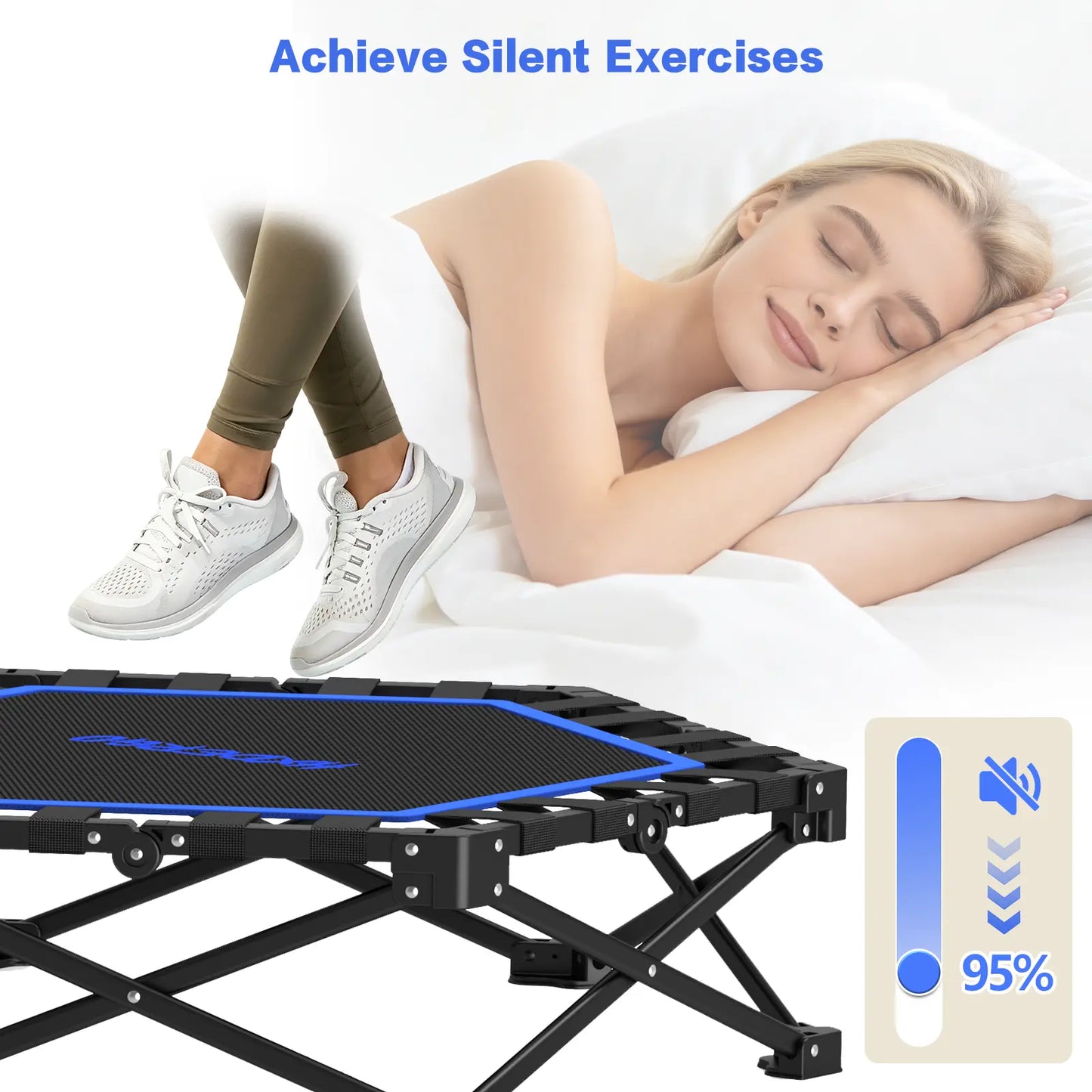 Mini Trampoline with Bar