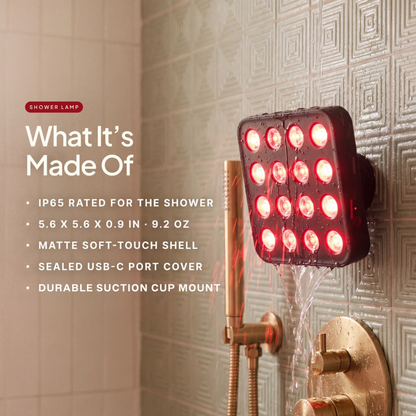 Red Light Shower Lamp