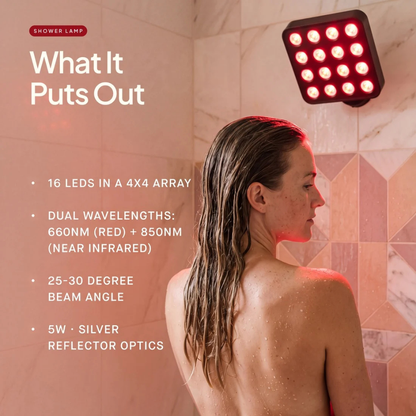 Red Light Shower Lamp
