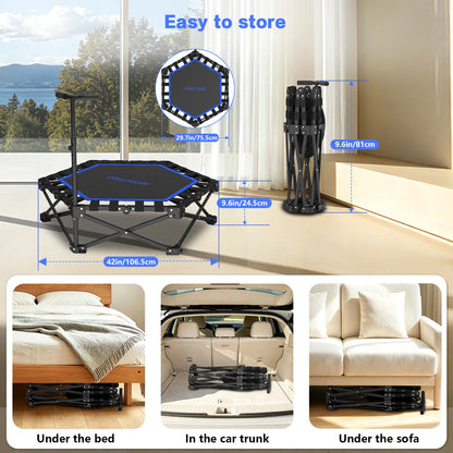 Mini Trampoline with Bar